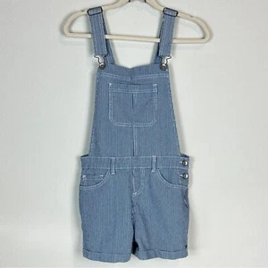 Others Follow Striped Denim Short Overalls Romper S - Picture 1 of 8