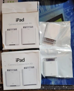 Menge: 2 Original Apple iPad Kamera Anschluss Kit 30 Pin - A1362 A1358 MC531ZM/A - Bild 1 von 1