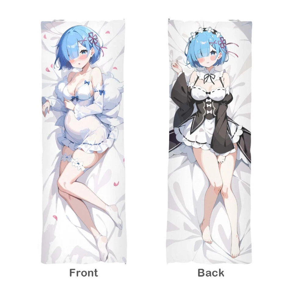 Rem Re:Zero Pregnant Body Pillow Case Dakimakura - Image 1 of 4