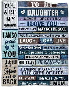 To My Daughter, Wohndecke, Micro Fleecedecke, tolles Geschenk - Bild 1 von 12