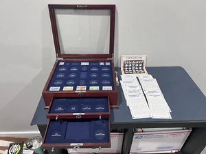 The Complete Collection of Eisenhower Dollar Coins Display Box PCS Stamp & Coins - Picture 1 of 10