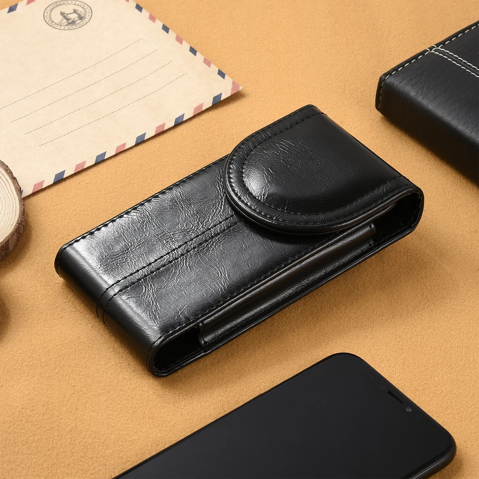 Funda de cuero para iPhone 11 Pro Xs X Samsung S8 S9 S10 Foto 1 de 4