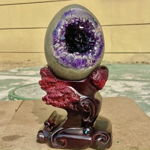 3.28LB AAA grade Amethyst Cluster Dragon Egg - Natural Soul Healing Stone - Imagen 1 de 13