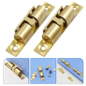 Cerraduras de cojinete de cobre para tarjetas de puerta de gabinete 2 piezas para puertas captura de bolas EE. UU. - Imagen 1 de 12