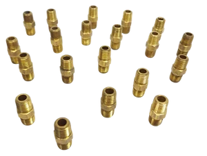 Lot of 20 Parker M-141 Brass 1/8 Mpt Hex Nipple - Picture 1 of 1