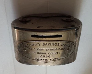 Bank Metal Boone Iowa Savings Vintage Collectible - Picture 1 of 3