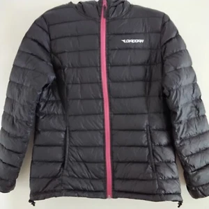 Diadora Down Black Puffer Jacket Size 12 - Picture 1 of 11