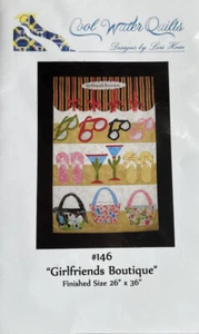 Cool Water Quilts Crazy Quilt Pattern Girlfriends Boutique Purse Sunglasses - Picture 1 of 2
