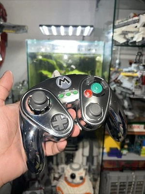 Nintendo PDP Wii U Official Metal Silver Wired Controller - Image 1 of 2