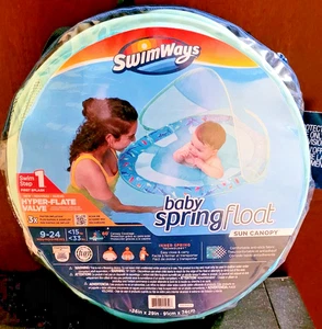 SwimWays Baby Spring Float Inflatable Step 1 Sun Canopy 9-24 Months 33 lbs Pool - Picture 1 of 4