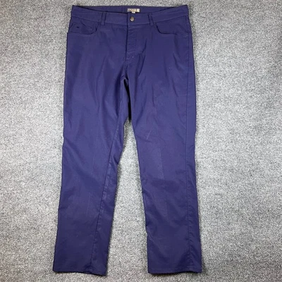 Pantalones deportivos Peter Millar Crown para hombre 36x30 azul púrpura chinos de golf elásticos Foto 1 de 4