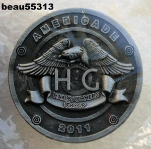 ⭐"NEW" 2011 HARLEY DAVIDSON HOG RALLY AMERICADE PIN STOP VEST JACKET PIN - Picture 1 of 1