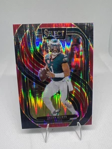 Amortiguador Panini Select Jalen Hurts #165 Red Prizm 2024 188/249 Eagles - Imagen 1 de 2