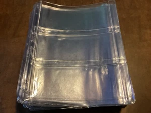 89 lose SUPER-SICHERE 3-Pocket GROSSE WÄHRUNG Schwerlast Vinyl Ordner Seiten - Bild 1 von 1
