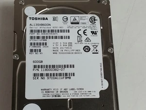 Toshiba AL13SXB600N 600 GB SAS 2 2.5 in Enterprise Drive - Picture 1 of 6