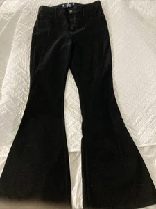 Hollister High Rise Flare Jeans, Damengröße 10R/30R, schwarz, Hippie, Boho - Bild 1 von 6