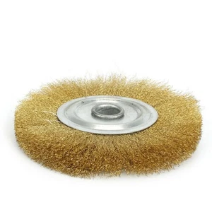5" Inch Pure Copper Wire Wheel Brass Brush For Bench Grinder Metal Polishing - Picture 1 of 12