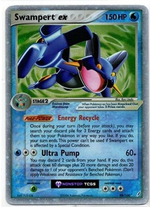 Swampert ex 98/100 Pokemon TCG EX Crystal Guardians Holo Rare Light Play - Picture 1 of 3