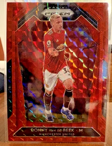 2020-21 Panini Prizm Premier League Donny van de Beek #10 /159 Red Mosaic Prizm - Bild 1 von 3