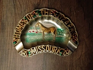 Vintage Metal Souvenir Ashtray/Trinket Tray "PENNSYLVANIA" made in Japan 60's - Picture 1 of 2