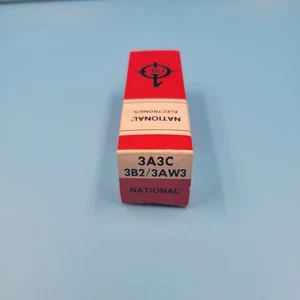 Tubos de vacío National Electronic 3A3C / 3B2 / 3AW3 de colección nuevo en caja abierta - Imagen 1 de 10