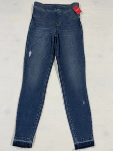 Pantalones de mezclilla ajustados Spanx desgastados dobladillo crudo pequeños para mujer 20203R nuevos con etiquetas $128 - Imagen 1 de 10