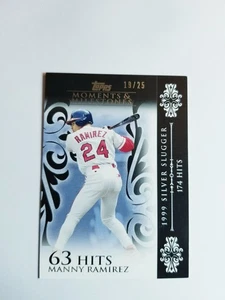 Manny Ramirez 2008 Topps Momentos e Hitos Negro #19/25 Red Sox #118 - Imagen 1 de 4