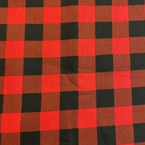 Buffalo Plaid Cotton Fabric Pre Cut Yard x44” New - Picture 1 of 2