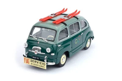 1/43 FIAT 600 MULTIPLA SERIE 1 VII GIOCHI OLIMPICI CORTINA 1956 BRUMM S2601 - Immagine 1 di 2