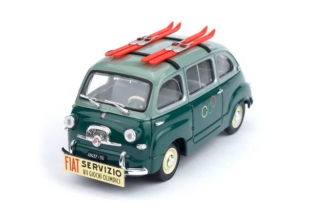 1/43 FIAT 600 MULTIPLA SERIE 1 VII GIOCHI OLIMPICI CORTINA 1956 BRUMM S2601 - Immagine 1 di 2