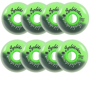 Rink Rat Roller Hockey Wheels Rinkster Splitster XXX Grip Black/Green 8-Pack - Picture 1 of 9