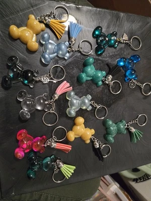 Брелоки в форме медведя смола/эпоксидная смола с подвесками - Изображение 1 из 4