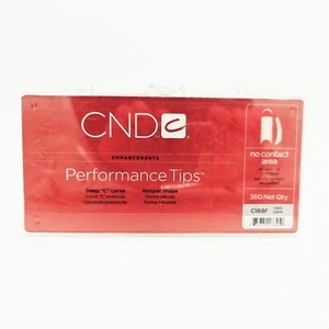 CND Enhancements - Performance Tips - Clear - 360 Count **SLIGHTLY YELLOW** - Picture 1 of 2