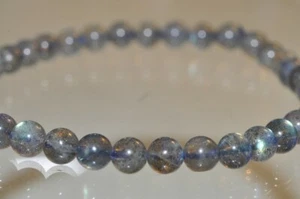 7""Flashy Of Blue Light/Color Play/AAAA"~LABRADORIT SPEKTROLIT Armband A1361 - Bild 1 von 7