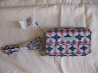 Vera Bradley Todo en Uno Bandolera Cartera Agua Geo RFID Muñequera Nuevo con Etiquetas Foto 1 de 4