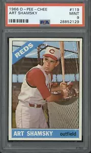1966 OPC O-Pee-Chee #119 Art Shamsky PSA 9 - Foto 1 di 2