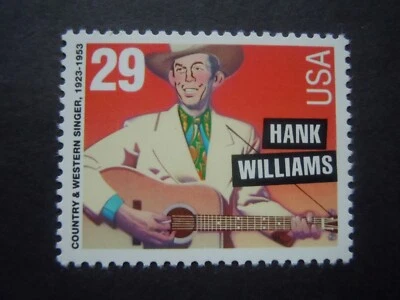 2723a 29c Hank Williams Perf 11.2 x 11.5 MNH OG XF "Includes New Mount" - Image 1 of 2