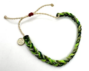 Pura Vida Braided Bracelet Green - Picture 1 of 2