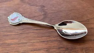 Ohio Collector's Souvenir Spoon 3 1/2"+ Enamel Cardinal Bird, In Original Box - Picture 1 of 6