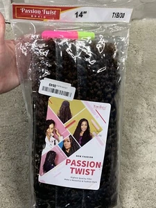 ToyoTress Passion Twist 14” Hair Extensions T1B/30 Set Of 7 NEW - Picture 1 of 2