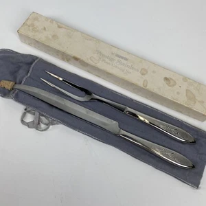 Set intaglio 2 pezzi Prestige Stainless by Imperial USA Silver Dawn SHARP con conservazione - Foto 1 di 5