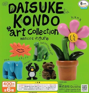DAISUKE KONDO Colección de Arte Figura Cápsula Juguete 6 Tipo Completo Comp Set Gacha JP SF - Imagen 1 de 2