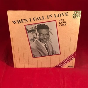 NAT KING COLE When I Fall In Love 1987 UK 7" vinyl single Ramblin' Rose record - Picture 1 of 4