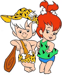 Camiseta BamBam & Pebbles # 10 - 8 x 10 - Hierro sobre transferencia - Picapiedras - Imagen 1 de 1