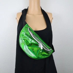 Minimalist waterproof fanny pack Bum Bag Waist Belt Bag Travel clear green new - Picture 1 of 12