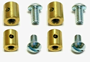 4 THROTTLE WIRE STOPS! FOR GO CART MINI BIKE MOTORCYCLE CLUTCH BRAKE CHOKE ETC - Picture 1 of 5