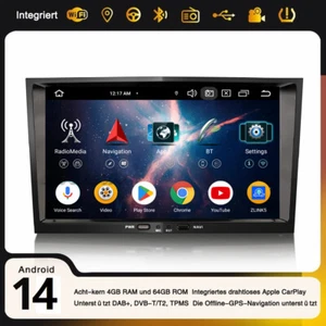 Autoradio 8" 4GB+64GB Android 14 Navigatore Opel Astra H Corsa D Zafira Antara Vectra - Foto 1 di 24