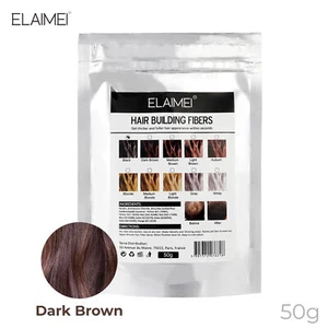 Hair Building Fibers Alopecia Keratin Hair Loss Thicker Concealer, Dark Brown - Picture 1 of 10
