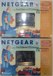 NETGEAR Vintage NOS 1998 Ethernet PCI Network Adapter FA310TX 10/100 Sealed x2 - Picture 1 of 4