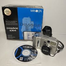 Minolta Dimage S304 3.1MP Compact Digital Camera Silver Tested
